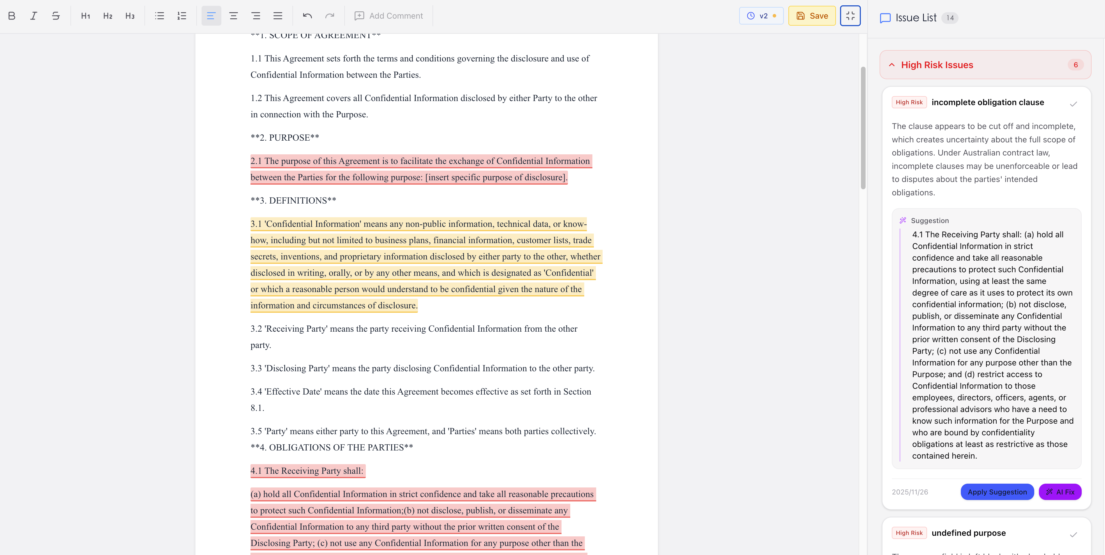 Precise Risk Identification